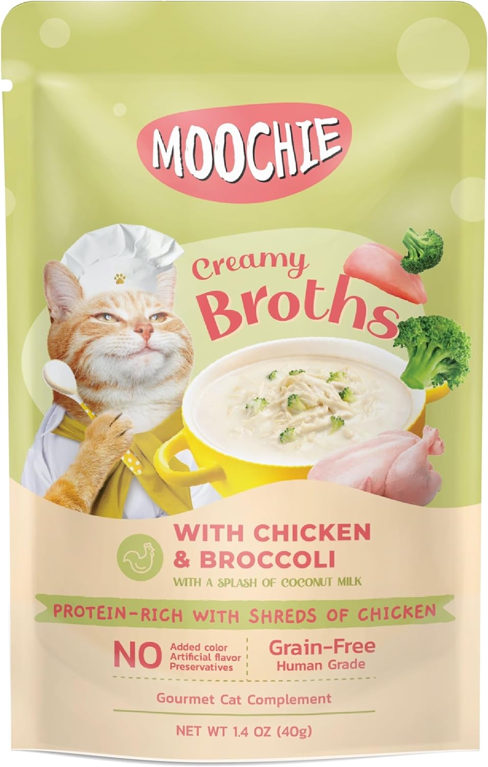 پوچ   moochie سوپ خامه ای مرغ و بروکلی